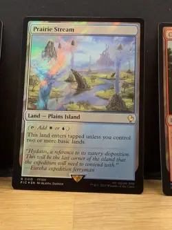 Mtg FIC Final Fantasy - Prairie Stream -NM SURGE FOIL - Image 1