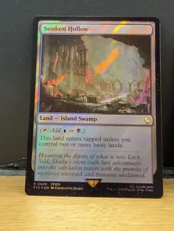 Mtg FIC Final Fantasy - Sunken Hollow -NM SURGE FOIL - Image 1