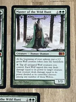 Awesome Magic The Gathering MTG Card Master Of The Wild Hunt X3 191/249 LP - Image 3