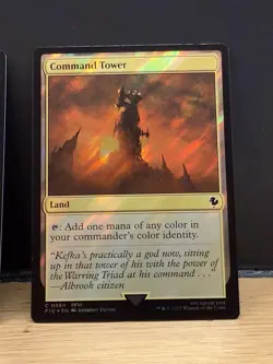 Mtg FIC Final Fantasy - Command Tower 484 -NM SURGE FOIL - Image 1