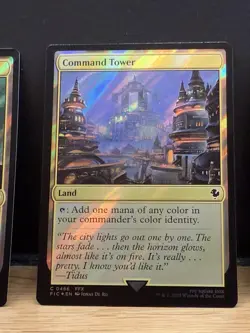 Mtg FIC Final Fantasy - Command Tower 486 -NM SURGE FOIL - Image 1