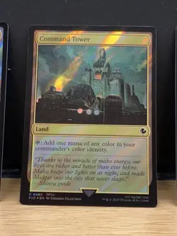 Mtg FIC Final Fantasy - Command Tower 485-NM SURGE FOIL - Image 1