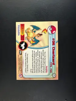 topps Pokemon TV Animation Series 1 Foil #06 Charizard #6 - Image 2