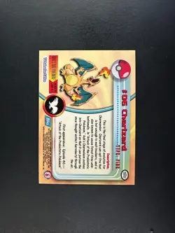 topps Pokemon TV Animation Series 1 Foil #06 Charizard #6 - Image 2