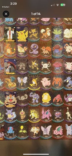 topps Pokemon TV Animation Series 1 Foil #65 Alakazam Error Miscut Raichu - Image 3