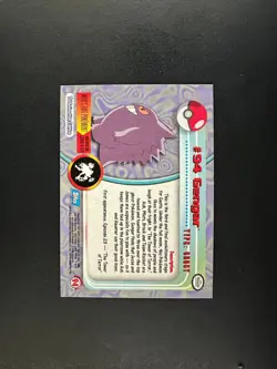 topps Pokemon TV Animation Series 2 Foil #94 Gengar - Image 2