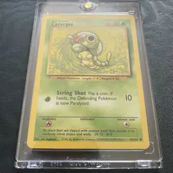 Pokemon Caterpie 45/109 Base Set NM Hard Cased - Image 1