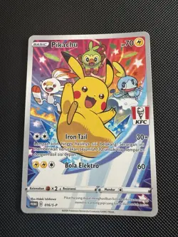 Pikachu 016/S-P Pokemon TCG Indonesian KFC Promo - Light Play - Image 1