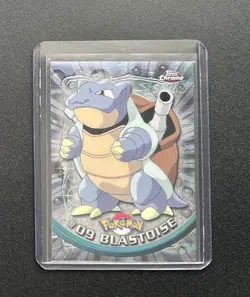 Blastoise #9 Pokemon Topps Chrome 2000 Trading Card - Image 5