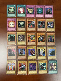 Vintage Yugioh! Pharaoh’s Servant PSV First Edition Common Card Lot x 26 LP - Image 1