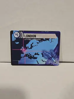 Pandemic Board Game London United Kingdom Location Card Replacement - Image 1