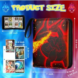 440 Pockets Charizard Card Binder - Trading card binder with 55 sleeves - Image 4