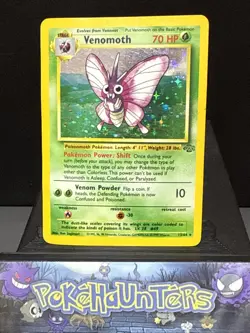 Pokemon Card Venomoth 13/64 Holo Rare Jungle Set WOTC Played - Image 1