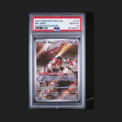 Pokemon TCG Mr. Mime Scarlet & Violet Holo Illustration Card 179/165 PSA 10 - Image 1