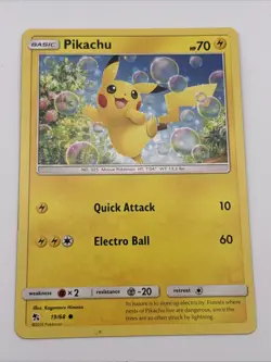 Pikachu Pokemon Card Near Mint Condition 19/68 TCG - Image 1