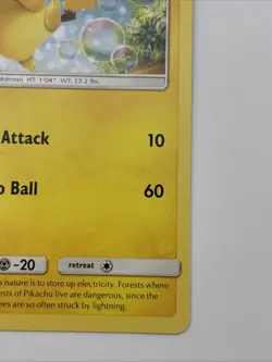 Pikachu Pokemon Card Near Mint Condition 19/68 TCG - Image 3