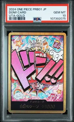 One Piece Uta Don Card Super Parallel PSA10 Rare Collector Exclusive - Image 1