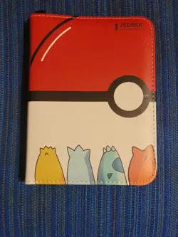 NEW Pokemon 4 Pocket Card Zipper Binder with 50 pages Picachu- 7x10 Poke Ball - Image 1