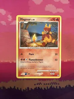 Pokemon Card Magmar Mysterious Treasures Uncommon 54/123 Near Mint - Image 1