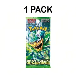 1 Pack Mask Of Change Loose Booster Pack Japanese Pokemon Trading Card Game Sv06 - Image 2