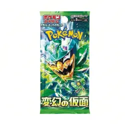 1 Pack Mask Of Change Loose Booster Pack Japanese Pokemon Trading Card Game Sv06 - Image 3