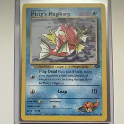 Pokemon TCG Magikarp Card Misty's Gym Challenge, Regular 88/132 - Image 1