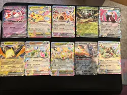 Surging Sparks double Rare ex 10 card lot Pokemon TCG - Image 1