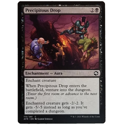 x4 Precipitous Drop AFR MTG M/NM Playset Common Black Enchantment Aura TCG CCG - Image 1