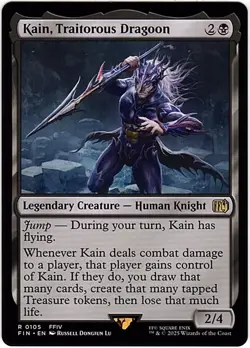 MTG Final Fantasy Kain, Traitorous Dragoon (Rare) - Image 1