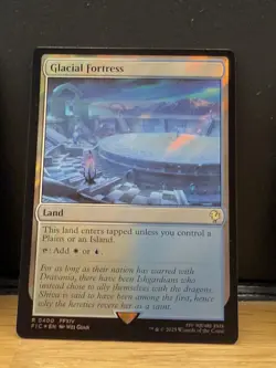 Mtg FIC Final Fantasy - Glacial Fortress -NM SURGE FOIL - Image 1