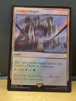 Mtg FIC Final Fantasy - Isolated Chapel -NM SURGE FOIL - Image 1