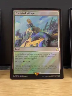 Mtg FIC Final Fantasy - Fortified Village -NM SURGE FOIL - Image 1