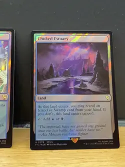 Mtg FIC Final Fantasy - Choked Estuary -NM SURGE FOIL - Image 1