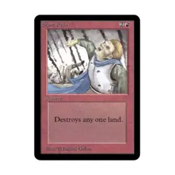 WOTC MtG Alpha Stone Rain (C) Fair - Image 1