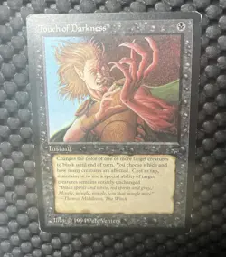 Magic the Gathering ~ MTG ~ 1x Touch of Darkness ~ LEGENDS ~ LP - Image 1