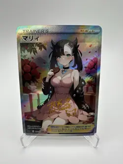 Pokemon Marnie Trainer Waifu Cute Doujin Ultra Rare Foil ACG Art Card - NM - Image 1