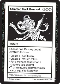 Common Black Removal x1 1x Mystery Booster 2 Playtest Card NM MTG - Image 1