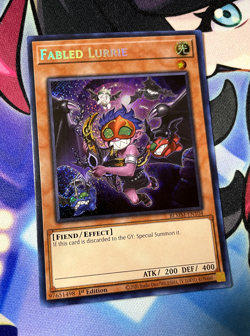 Fabled Lurrie ALT ART BLMM-EN104 SECRET RARE - Near Mint 1st Ed YUGIOH LART - Image 1