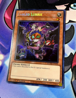 Fabled Lurrie ALT ART BLMM-EN104 SECRET RARE - Near Mint 1st Ed YUGIOH LART - Image 2
