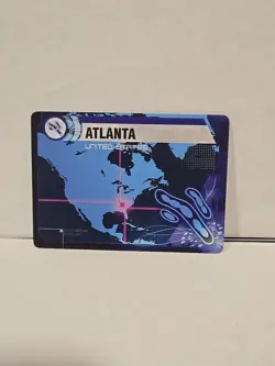 Pandemic Board Game Atlanta Georgia Location Card Replacement - Image 1