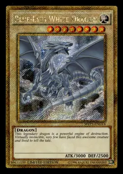 Blue Eyes White Dragon MVP1-ENGV4 Gold Secret Rare - Yugioh - Image 1
