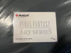 Vivi Ornitier Art Series Gold Stamped 17/53 - Final Fantasy MTG Art Card Signed - Image 2