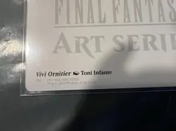 Vivi Ornitier Art Series Gold Stamped 17/53 - Final Fantasy MTG Art Card Signed - Image 3
