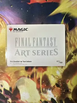 Vivi Ornitier Art Series Gold Stamped 17/53 - Final Fantasy MTG Art Card Signed - Image 2
