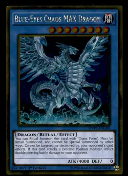 Blue Eyes Chaos MAX Dragon MVP1-ENG04 Gold Ultra Rare - Yugioh - Image 1