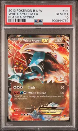 Pokemon White Kyurem EX 96/135 BW Plasma Storm Ultra Rare Card PSA 10 NEW CERT - Image 1