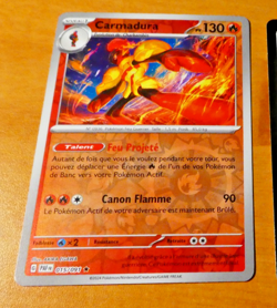 POKEMON CARD REVERSE HOLO CARTE CARMADURA 015/091 EV4.5 FR PAF 2024 NM - Image 1