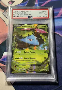 2014 Venusaur EX Black Star Promo Full Art Holo Pokemon Card XY28 PSA 10 LOW POP - Image 1