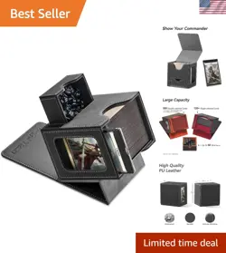Card Deck Box for MTG Commander - Patented Design, Commander Display, Fits 10... - Image 1