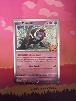 Pokemon Card Munkidori Trick Or Trade Cosmo Holo Rare 095/167 Near Mint - Image 1